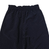 ドット柄ゴムギャザーパンツ