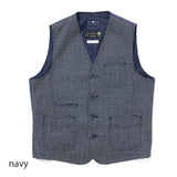 ディプライミニチェックベスト【Made in Japan】