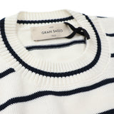 GRAN SASSO 半袖ボーダークルーネックニット【Made in Italy】