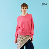 10G成型Vネックニット