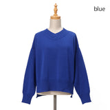 10G成型Vネックニット