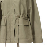 タフタノーカラードロストジャケット