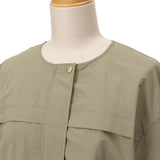 タフタノーカラードロストジャケット