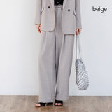 シャークスキンゴムタックパンツ