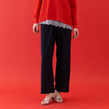 ドット柄ゴムギャザーパンツ