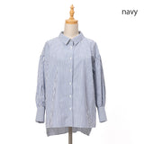 ロンストボリューム袖シャツ