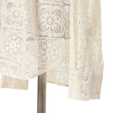 パネルレースバンドカラーシャツ