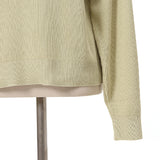 畦編みビッグ襟ニット