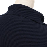 畦編みビッグ襟ニット