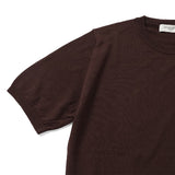 MOONCASTLE 半袖クルーネックニット【Made in JAPAN】