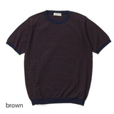 MOONCASTLE 半袖ボーダーニット【Made in JAPAN】