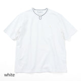 フロントループボタン付きTシャツ【Made in Japan】