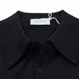 JOHN SMEDLEY 半袖ライン入りポロニット【Made in GBR】