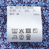 総柄プリントワークシャツ【Made in Japan】