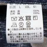 リネンドットプリントシャツ【Made in Japan】