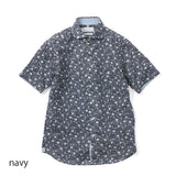 ミラクルウェーブフラワープリントシャツ【Made in Japan】