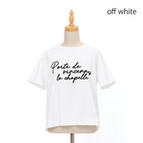 かすれフロッキーロゴTシャツ