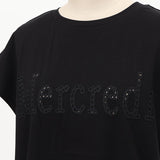 カットワーク刺繍ロゴTシャツ