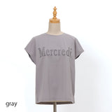 カットワーク刺繍ロゴTシャツ