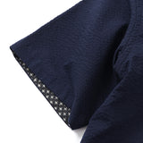 ソリッドシアサッカーボタンダウンシャツ【Made in Japan】