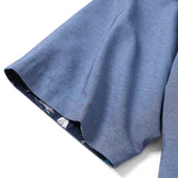 襟プリントポロシャツ【Made in Japan】