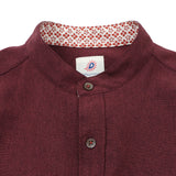 REFLAXバンドカラーシャツ【Made in Japan】