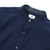 REFLAXバンドカラーシャツ【Made in Japan】