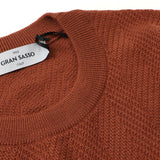 GRAN SASSO ヘリンボーンクルーニット【Made in Italy】