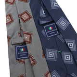 スクエア小紋ネクタイ【Made in Italy】