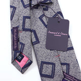 【Seaward & Stearn】スクエア小紋ネクタイ【Made in GBR】