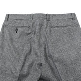 【尾州】ウールストレッチグレンチェックパンツ(ノータック)【Made in Japan】