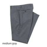 ツイル無地SUPER100’sパンツ(ノータック)【Made in Japan】