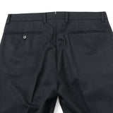 ツイル無地SUPER100’sパンツ(ノータック)【Made in Japan】