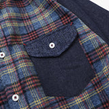フロントメランジチェックデニムシャツ【Made in Japan】