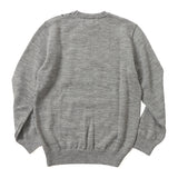8G英国羊毛ウィンドウペンクルーニット