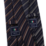 ダブルストライプネクタイ【Made in Italy】