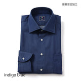 GIZAコットン形態安定セミワイドシャツ【Made in Japan】
