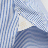 形態安定ストライプセミワイドシャツ【Made in Japan】