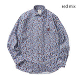 コーデュロイ総柄プリントシャツ【Made in Japan】