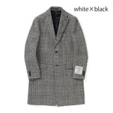 ハリスツィードグレンチェックチェスターコート【Made in Japan】