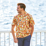 総柄プリントオープンカラーシャツ2【Made in Japan】