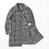 バルカラーラグラングレンチェックコート【Made in Japan】