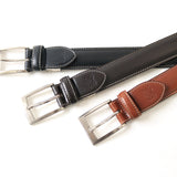 ベージュステッチレザーベルト【Made in Japan】