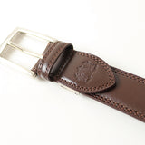 同色ステッチレザーベルト【Made in Japan】