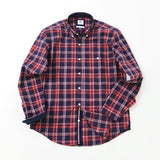 綿100%パナマチェックシャツ【Made in Japan】