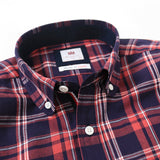 綿100%パナマチェックシャツ【Made in Japan】