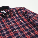 綿100%パナマチェックシャツ【Made in Japan】