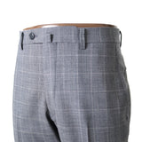 ダブルペンチェックトロピカルパンツ(ノータック)【Made in Japan】