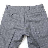 ダブルペンチェックトロピカルパンツ(ノータック)【Made in Japan】