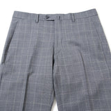 ダブルペンチェックトロピカルパンツ(ノータック)【Made in Japan】